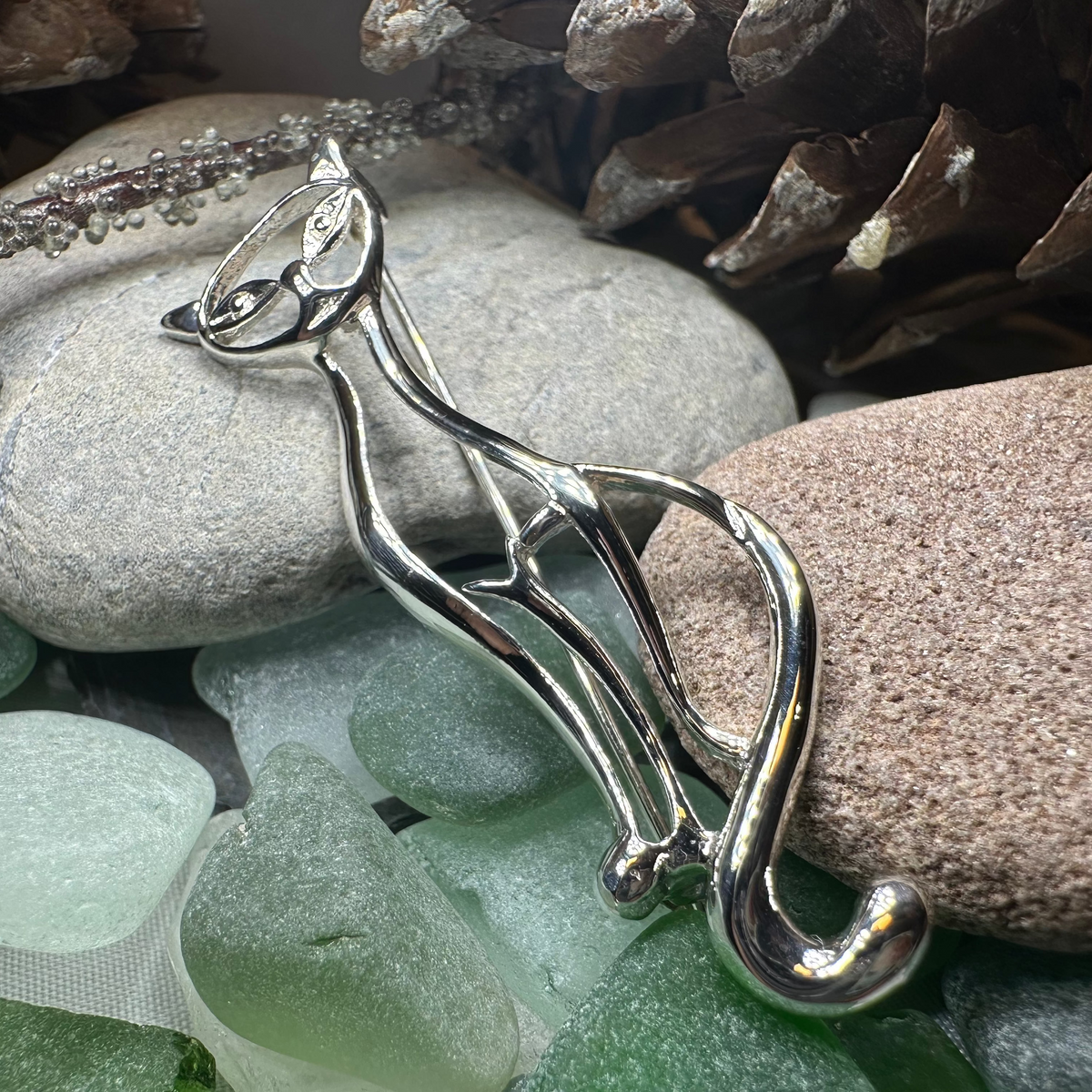 Couture Cat Brooch | Brooch | Wiccan Center