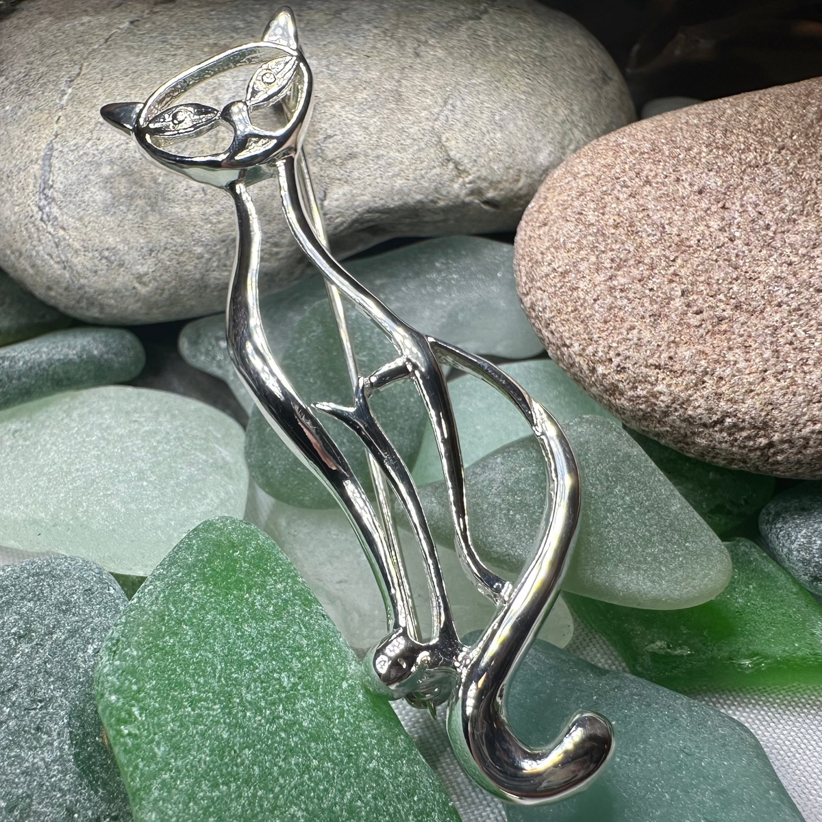 Couture Cat Brooch | Brooch | Wiccan Center