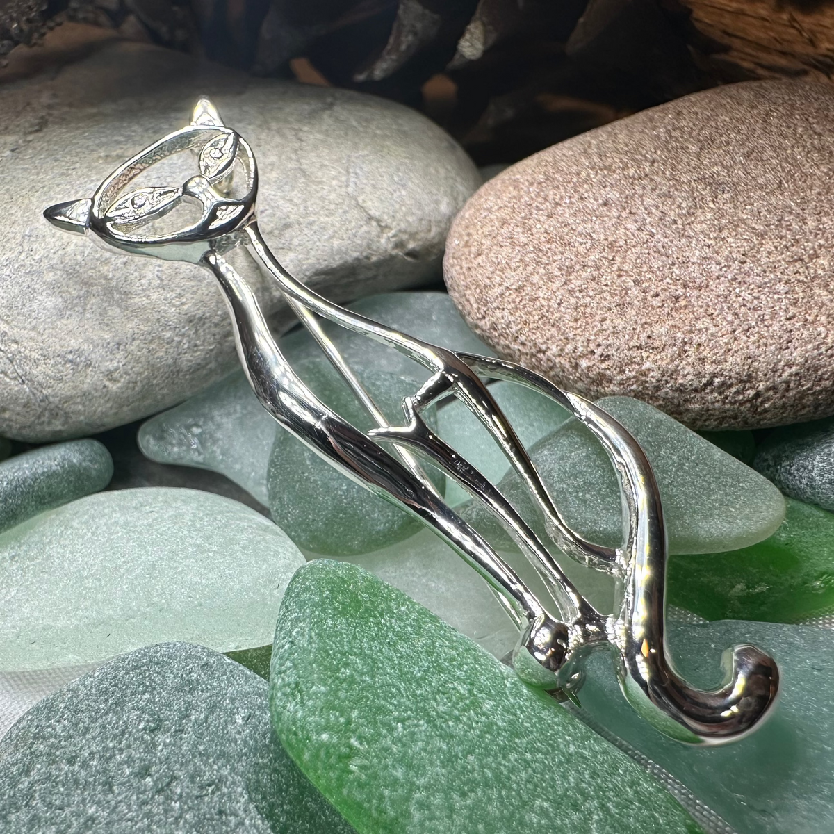 Couture Cat Brooch | Brooch | Wiccan Center