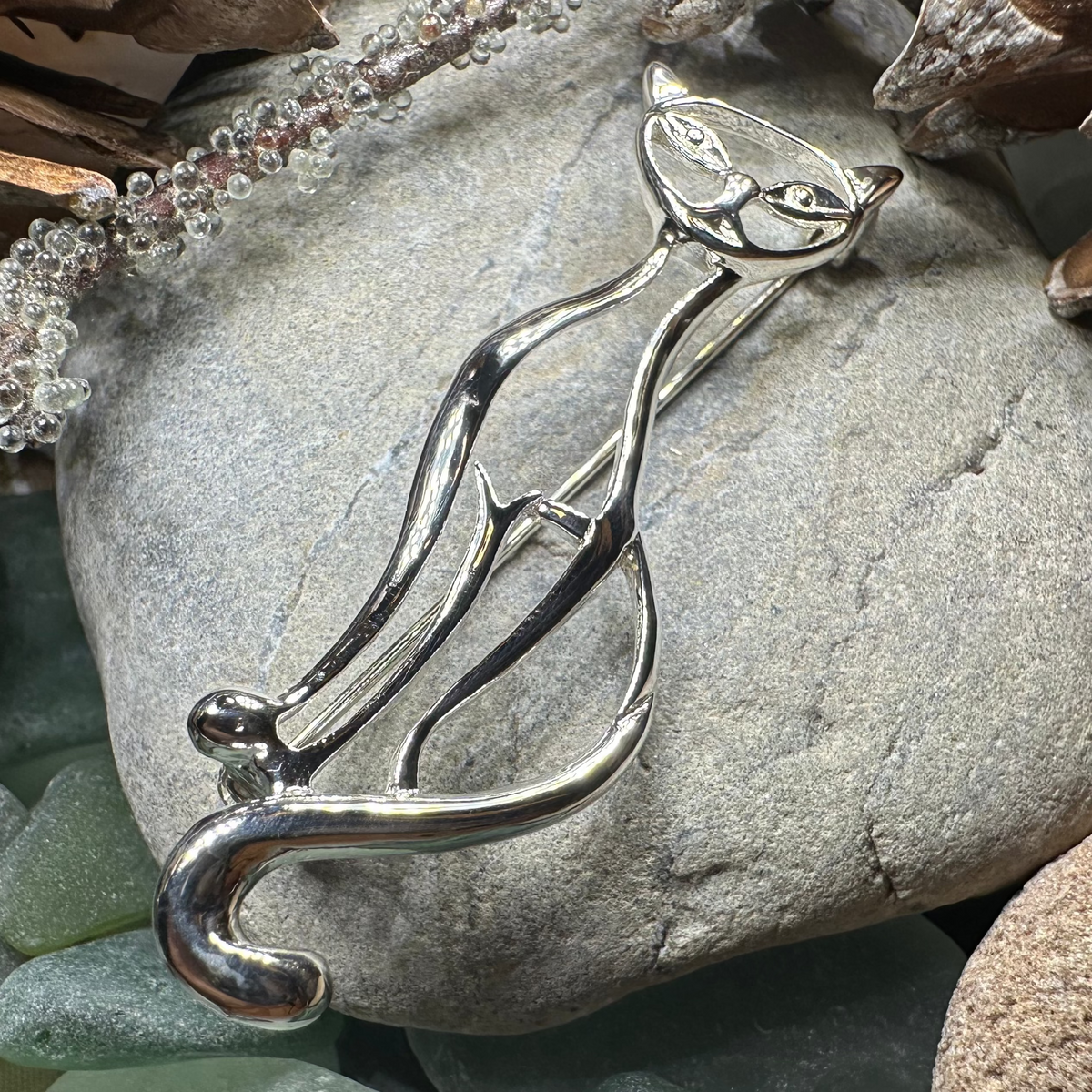 Couture Cat Brooch | Brooch | Wiccan Center