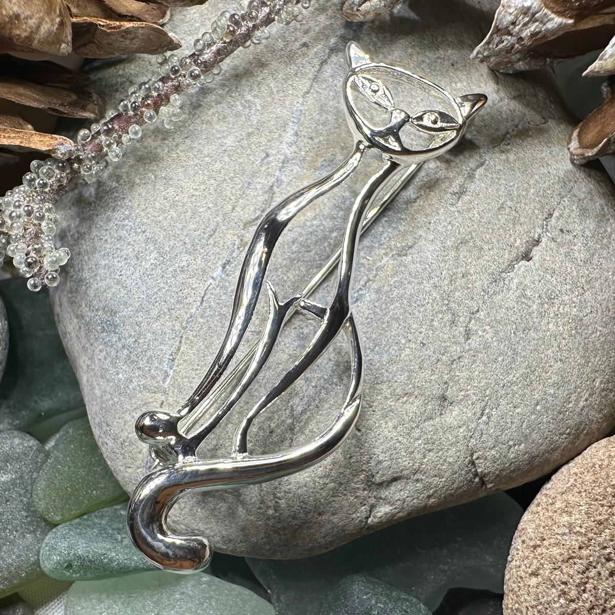 Couture Cat Brooch | Brooch | Wiccan Center