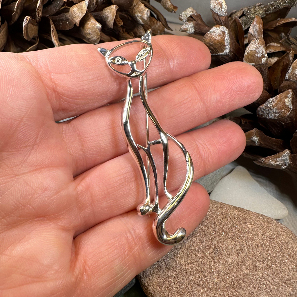 Couture Cat Brooch | Brooch | Wiccan Center