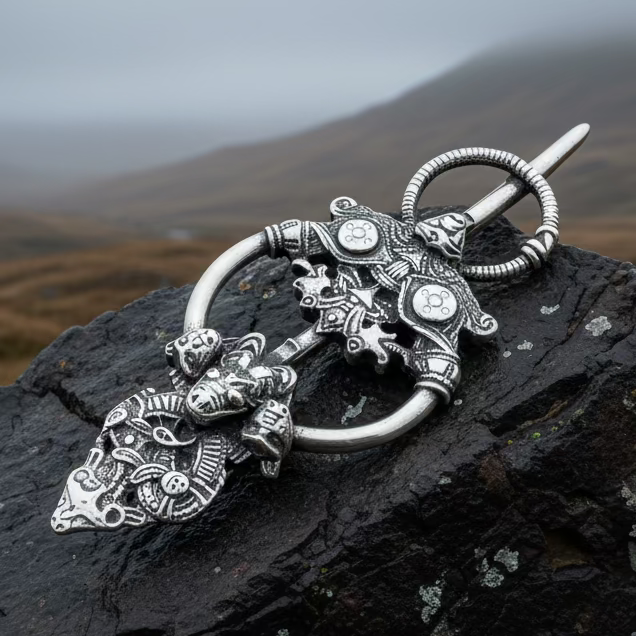 Viking Wolf Celtic Brooch - Handmade in Scotland | Brooch | Wiccan Center
