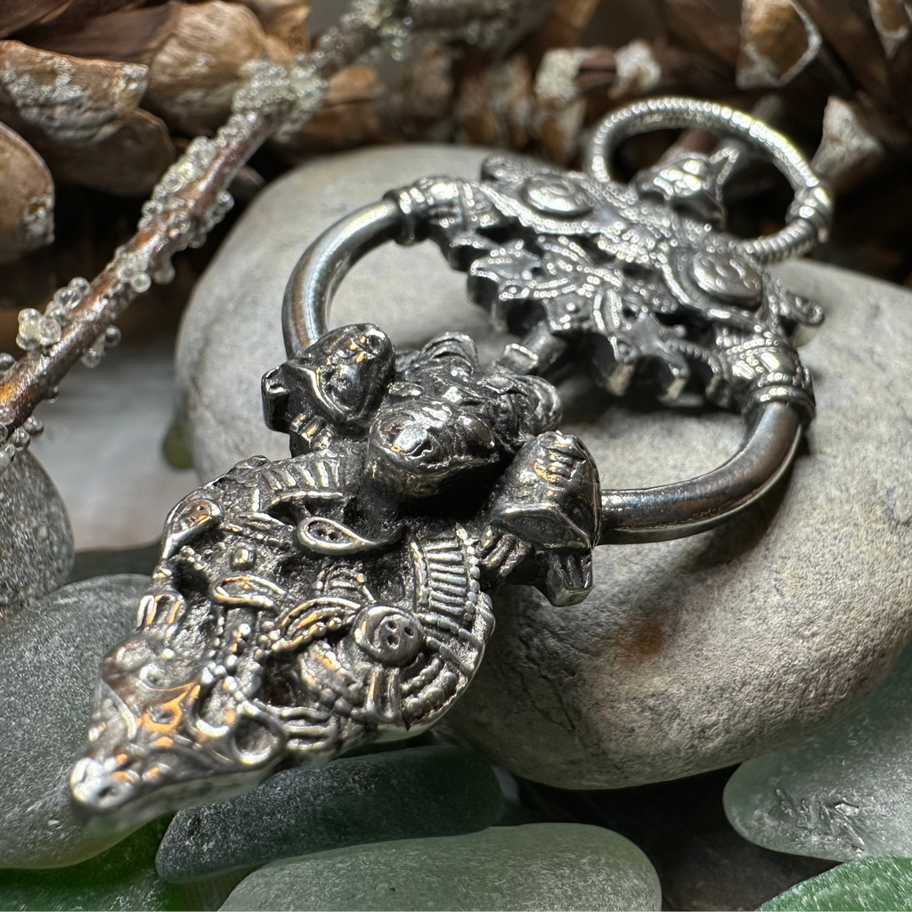 Viking Wolf Celtic Brooch - Handmade in Scotland | Brooch | Wiccan Center