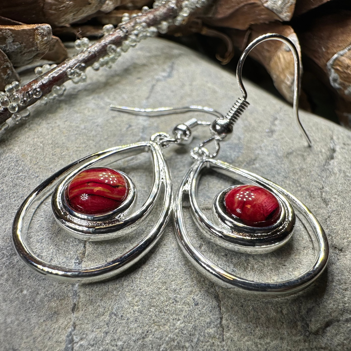 Heathergems Scottish Celtic Drop Earrings | Dangle Earrings | Wiccan Center