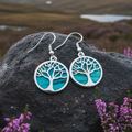 Heathergems Tree of Life Earrings from Scotland | Dangle Earrings | Wiccan Center