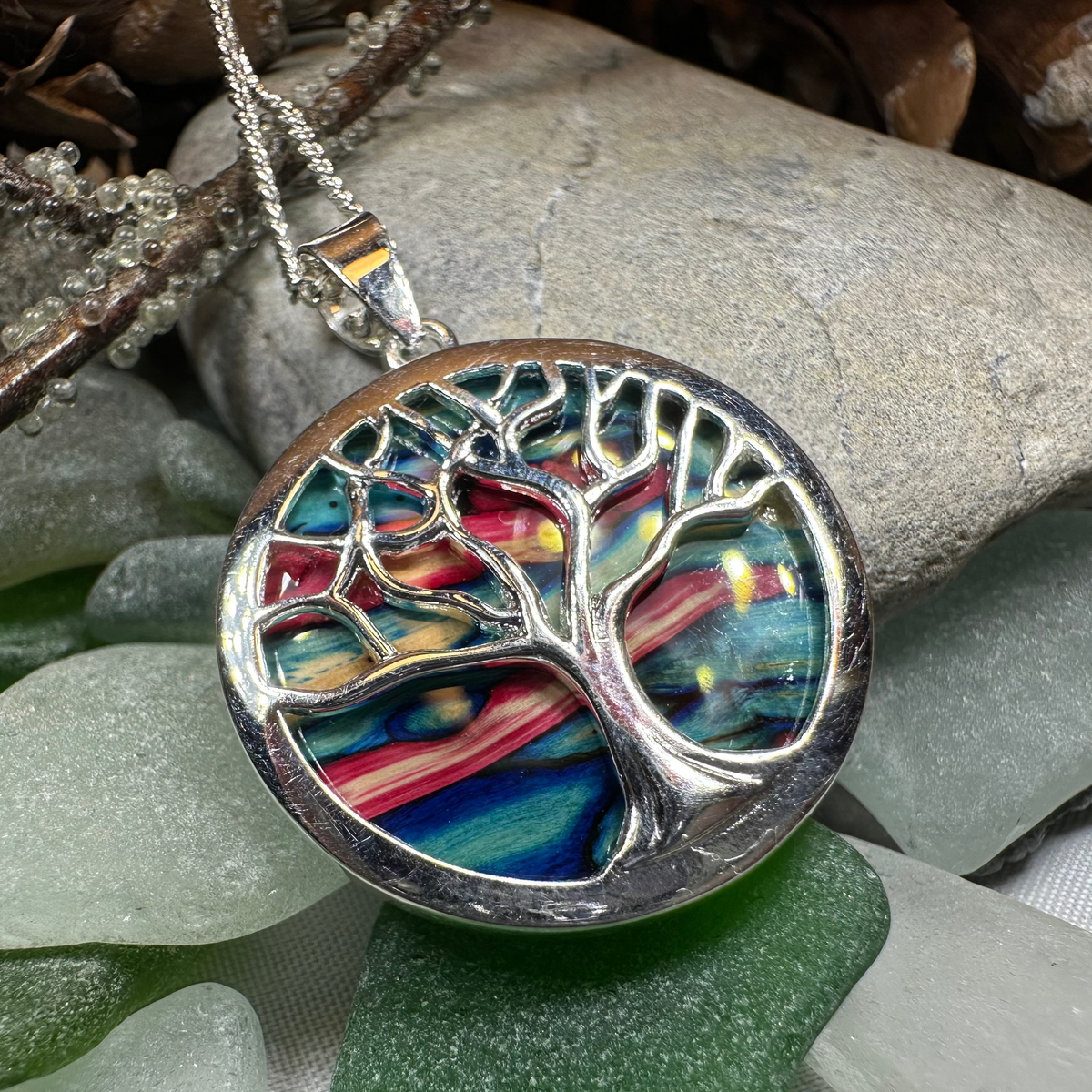 Heathergems Scottish Tree of Life Necklace - Handmade in Scotland | Pendant | Wiccan Center