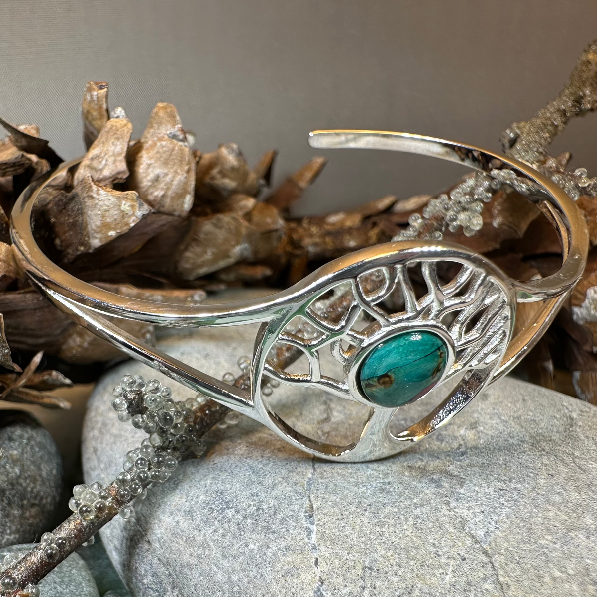 Heathergems Tree of Life Bracelet - Handmade in Scotland | Cuff Bracelet | Wiccan Center