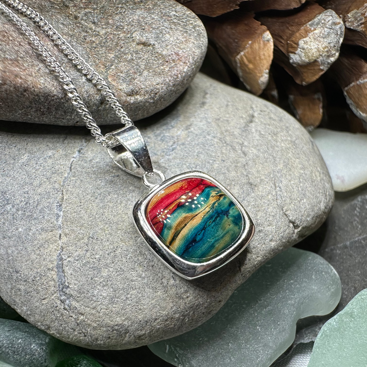 Mira Heathergems Celtic Necklace - Handmade in Scotland | Pendant | Wiccan Center