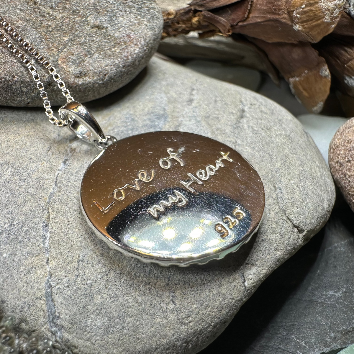 Irish Gaelic Gra Mo Chroi Necklace in Sterling Silver | Pendant | Wiccan Center