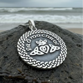 Irish Gaelic Gra Mo Chroi Necklace in Sterling Silver | Pendant | Wiccan Center