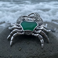Deep Sea Crab Brooch in Sterling Silver | Brooch | Wiccan Center