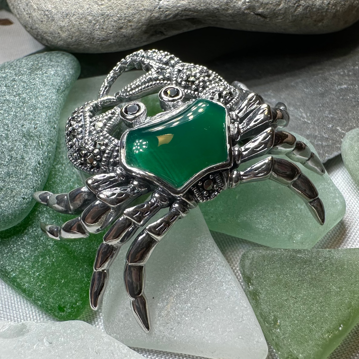 Deep Sea Crab Brooch in Sterling Silver | Brooch | Wiccan Center