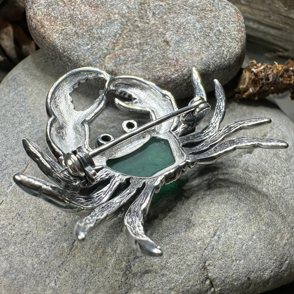 Deep Sea Crab Brooch in Sterling Silver | Brooch | Wiccan Center