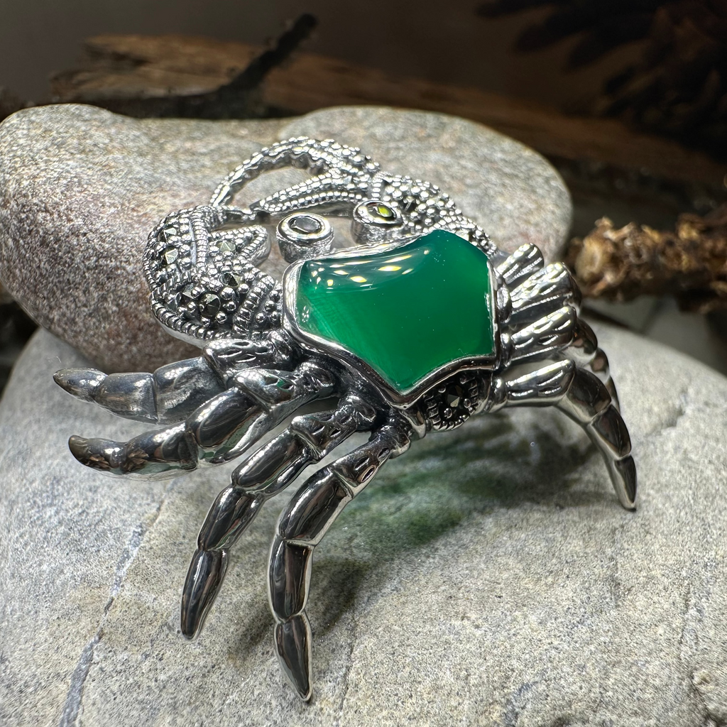 Deep Sea Crab Brooch in Sterling Silver | Brooch | Wiccan Center