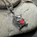 Hugs Hedgehog Necklace in Sterling Silver | Pendant | Wiccan Center
