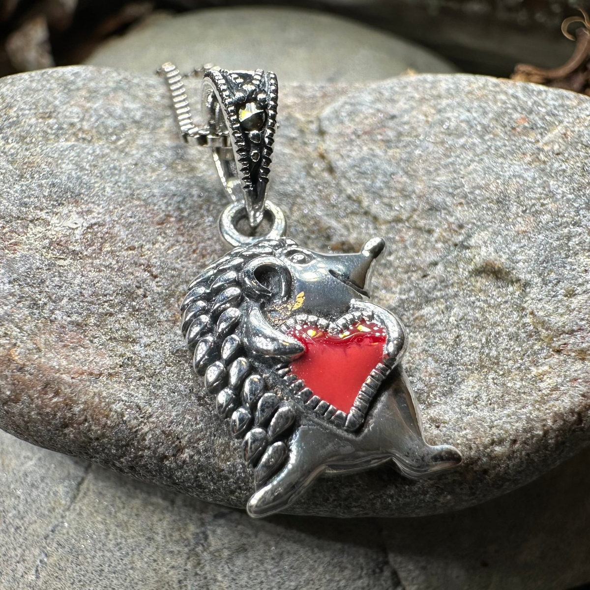 Hugs Hedgehog Necklace in Sterling Silver | Pendant | Wiccan Center