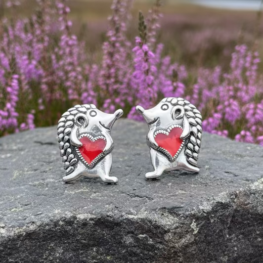 Hugs Hedgehog Earrings | Post Earrings | Wiccan Center