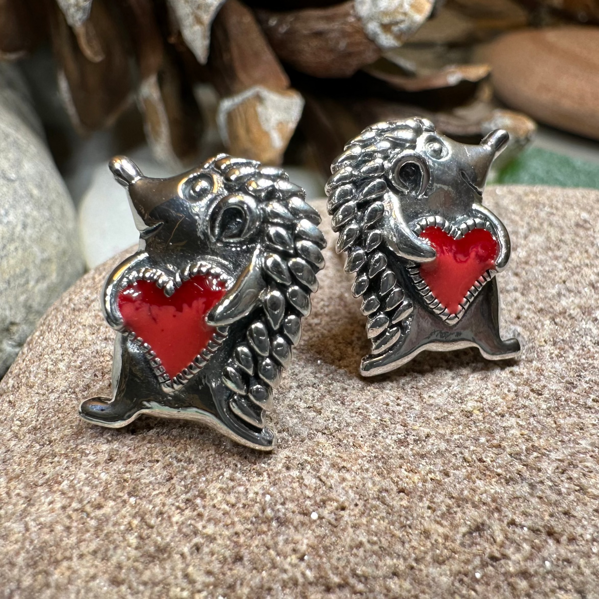 Hugs Hedgehog Earrings | Post Earrings | Wiccan Center