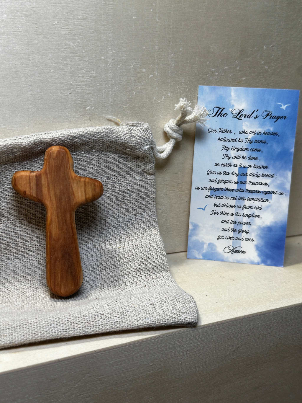 Olive Wood Comfort Cross | Cross | Wiccan Center