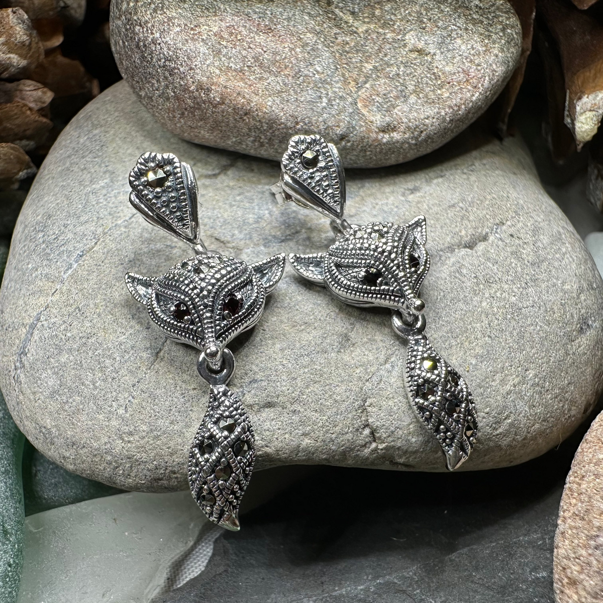Vixen Fox Earrings | Dangle Earrings | Wiccan Center