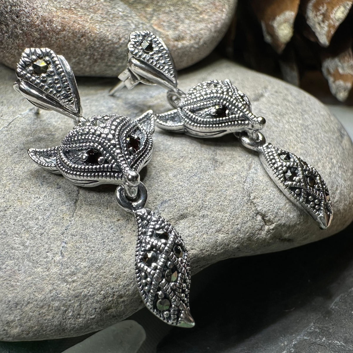 Vixen Fox Earrings | Dangle Earrings | Wiccan Center