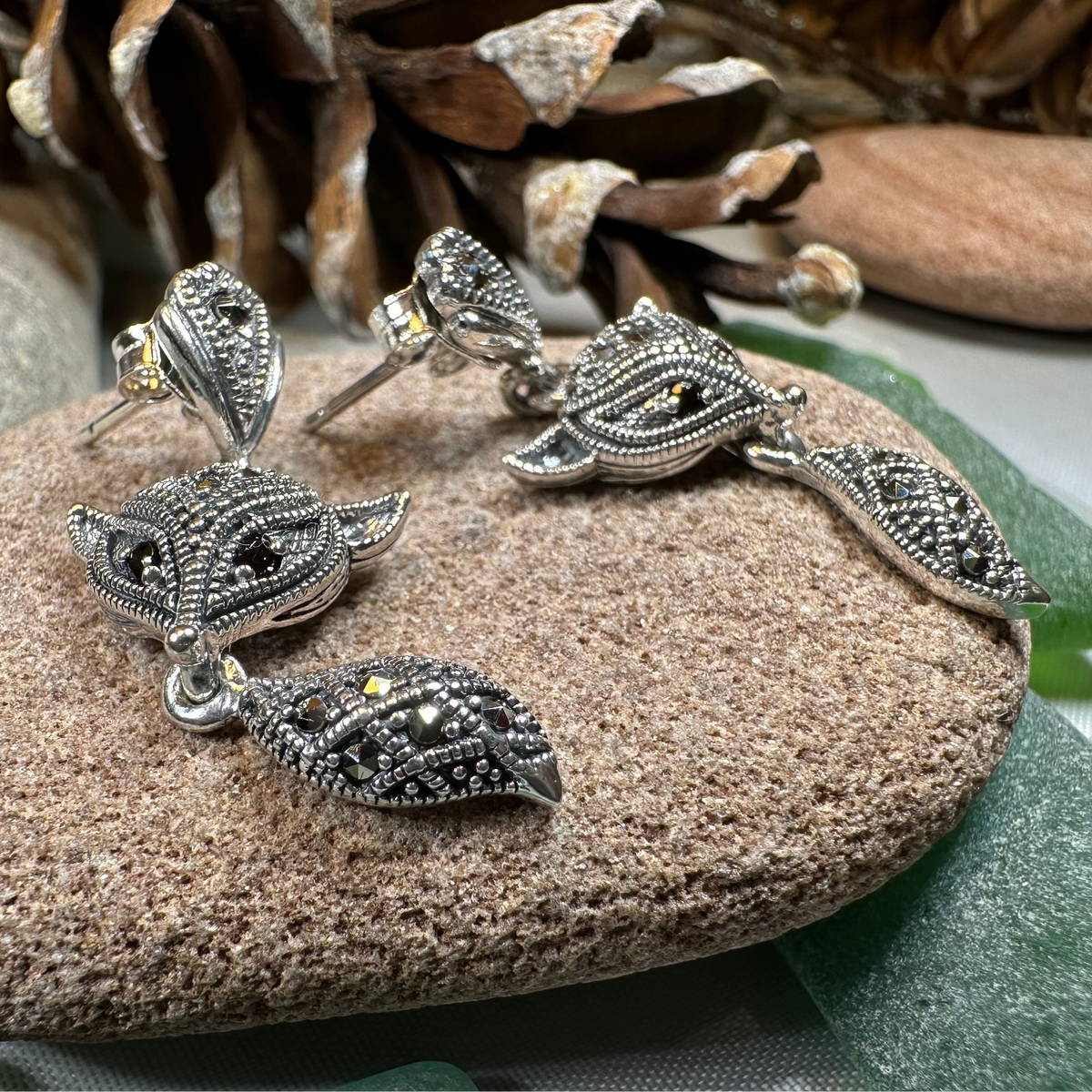 Vixen Fox Earrings | Dangle Earrings | Wiccan Center