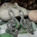 Prima Donna Music Note Earrings in Sterling Silver | Dangle Earrings | Wiccan Center