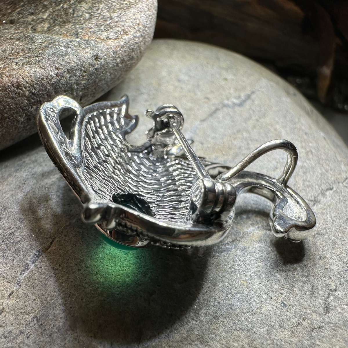 Eala Marcasite Swan Brooch in Sterling Silver | Brooch | Wiccan Center