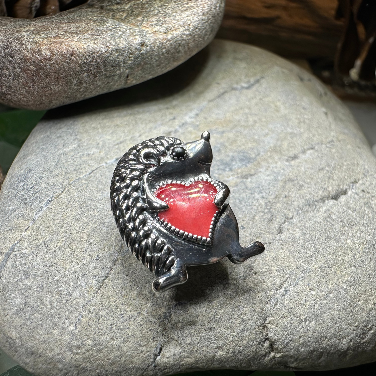 Hugs Hedgehog Pin | Brooch | Wiccan Center