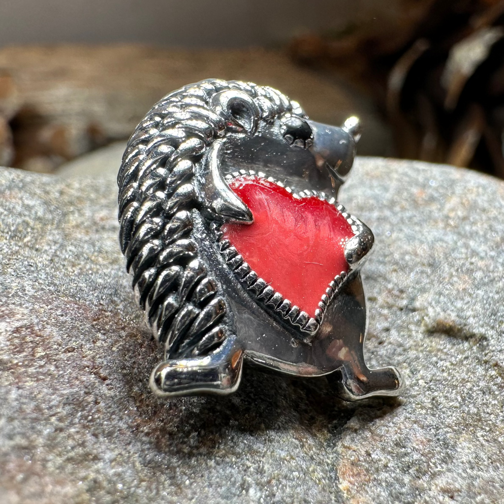 Hugs Hedgehog Pin | Brooch | Wiccan Center