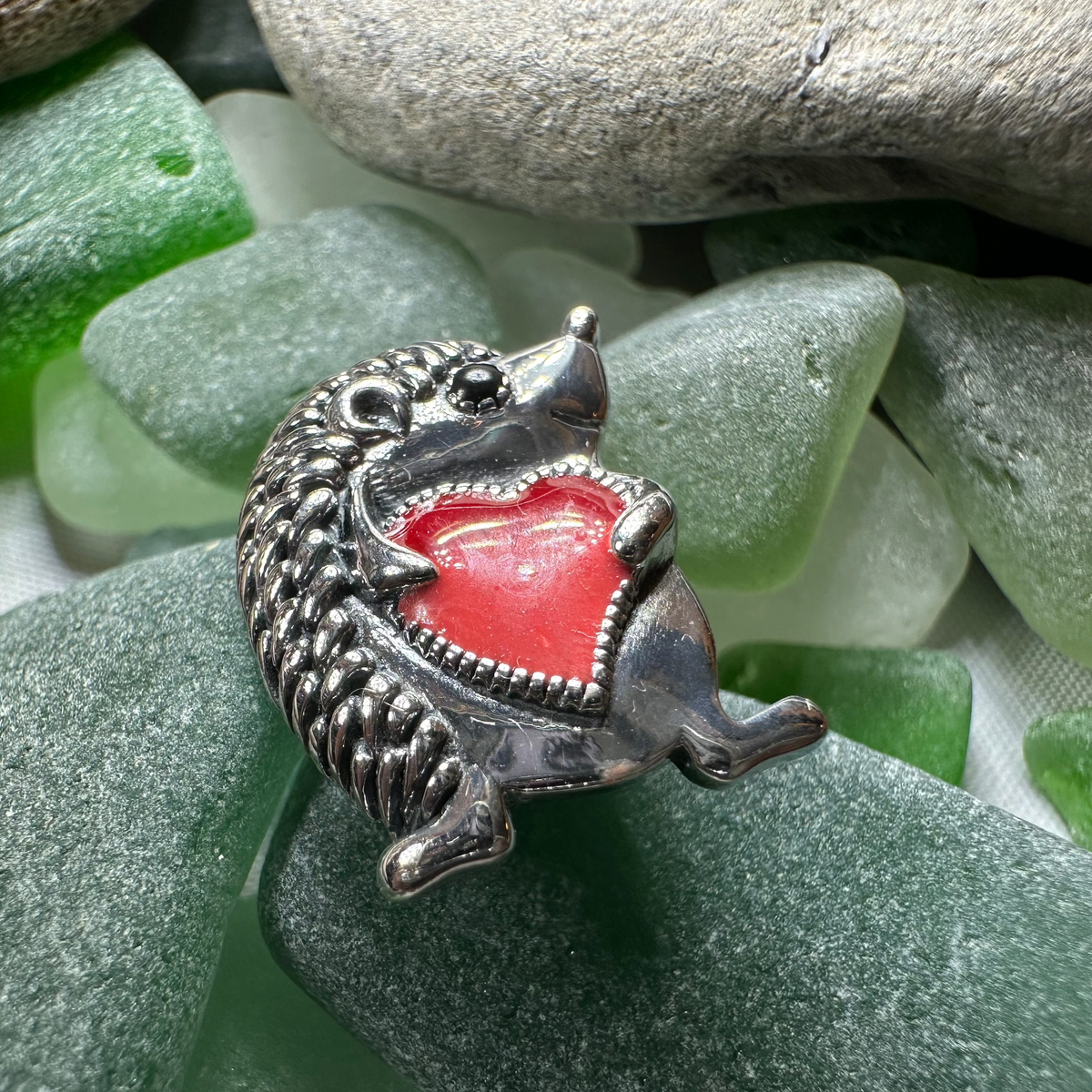 Hugs Hedgehog Pin | Brooch | Wiccan Center