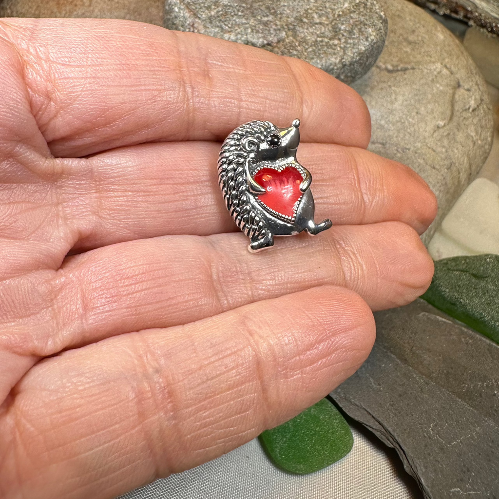 Hugs Hedgehog Pin | Brooch | Wiccan Center