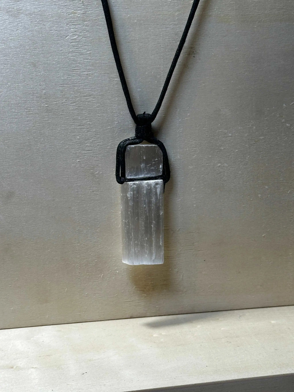 Selenite Necklace on Cotton String | Chains and Necklaces | Wiccan Center