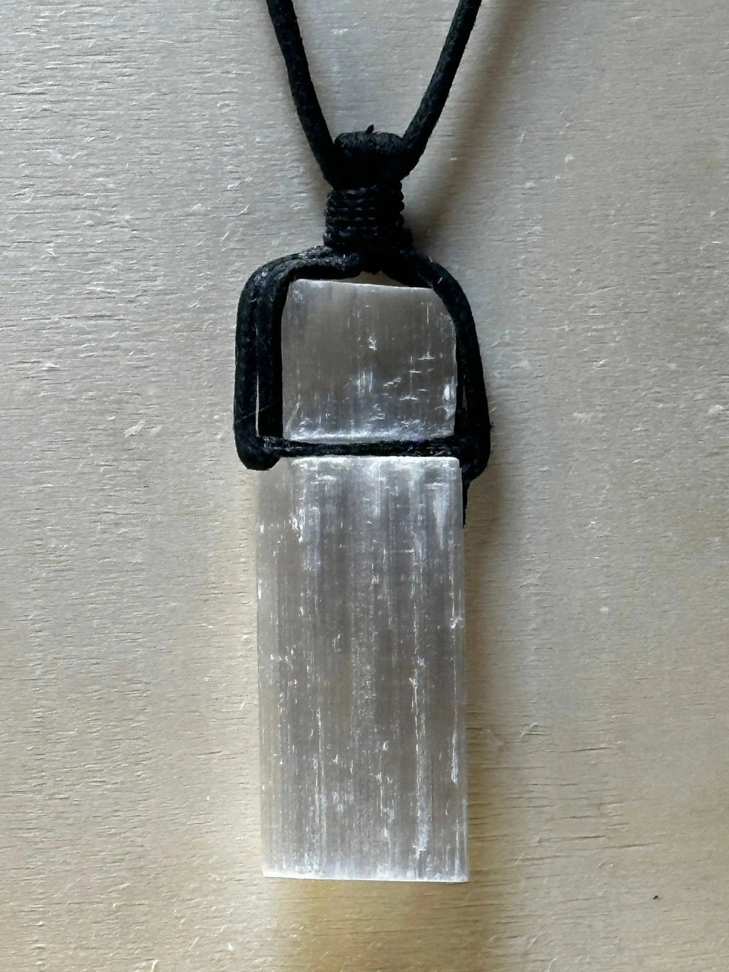 Selenite Necklace on Cotton String | Chains and Necklaces | Wiccan Center