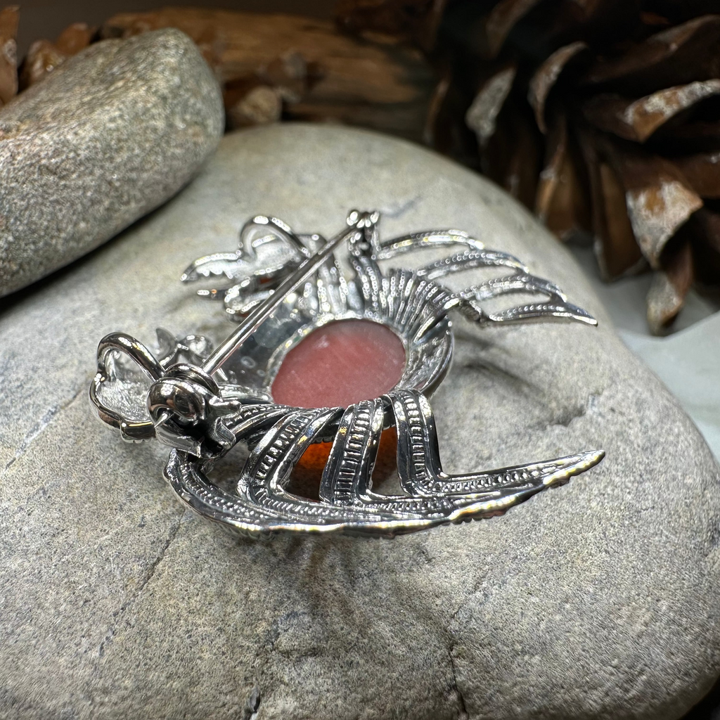 Carnelian Crab Brooch | Brooch | Wiccan Center
