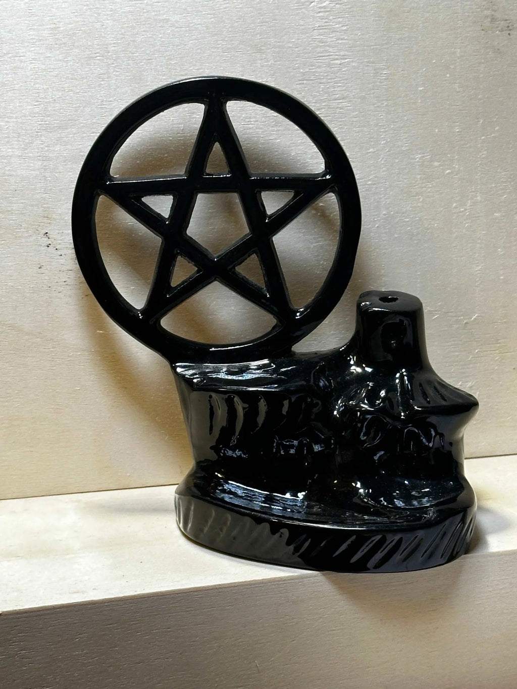 Star Pentacle Backflow Waterfall Incense Burner | Incense and Burners | Wiccan Center
