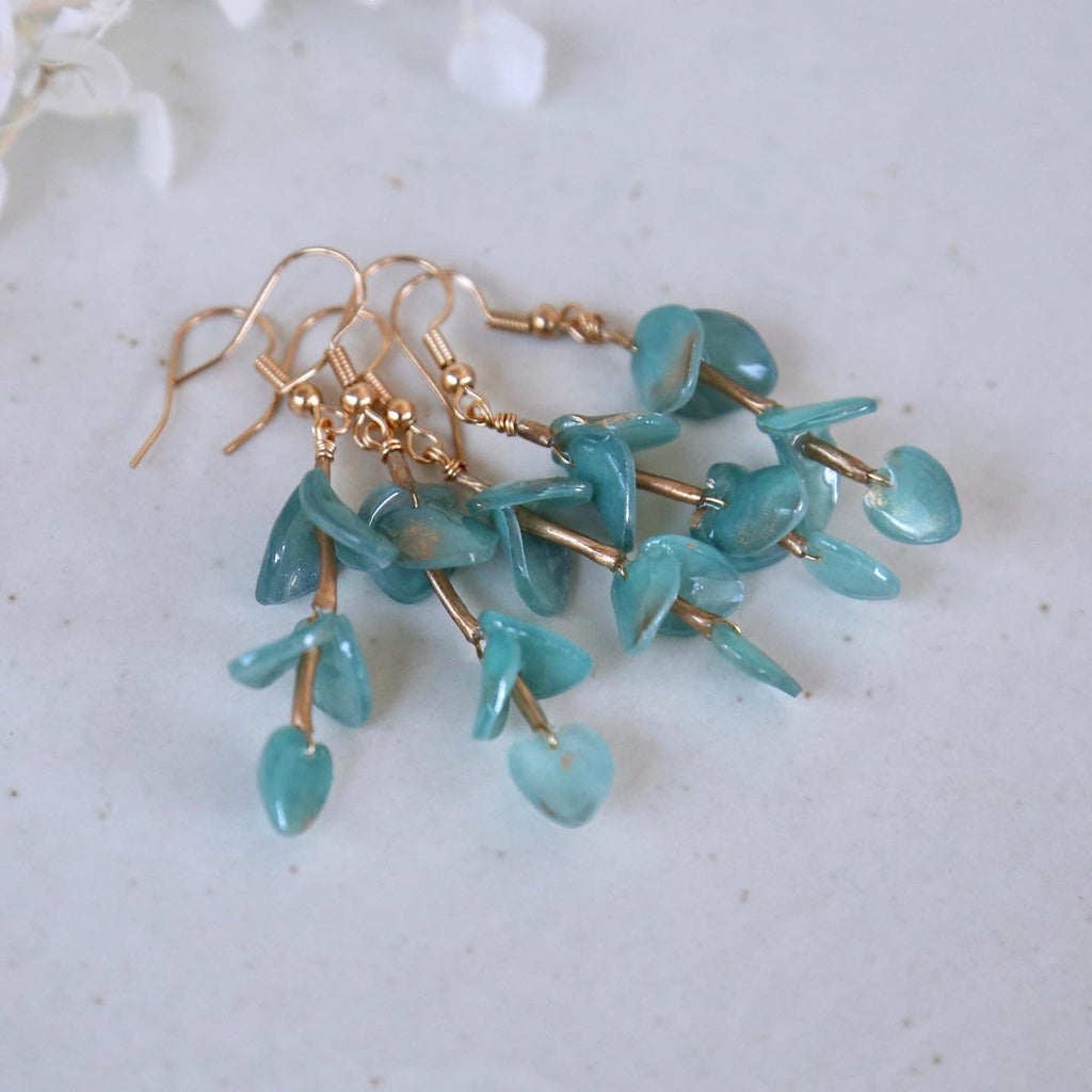 SALE - Eucalyptus Leaves Earrings