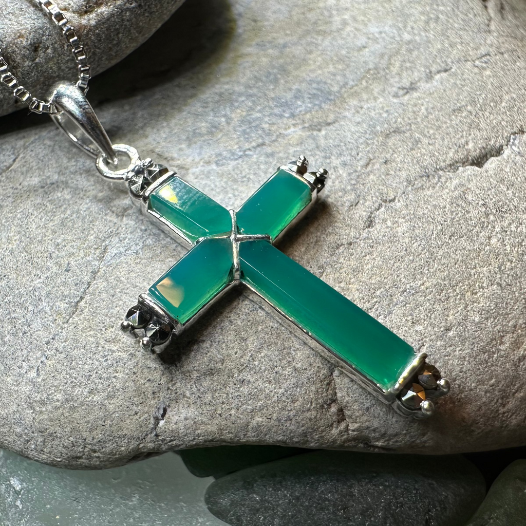 Marcasite Celtic Cross Necklace | Pendant | Wiccan Center