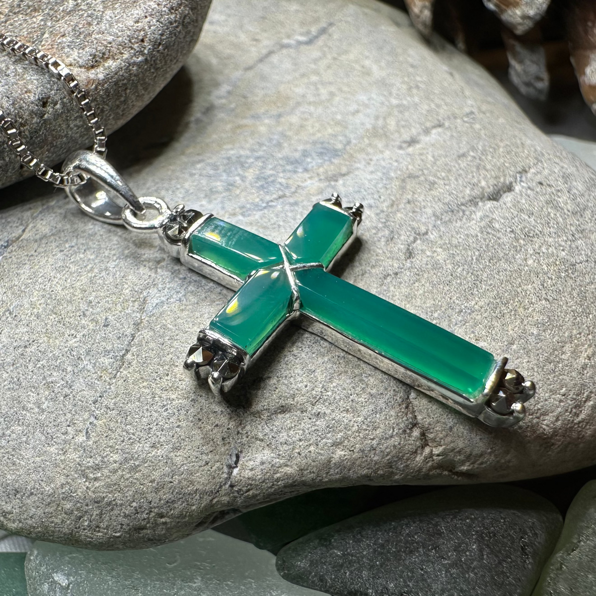 Marcasite Celtic Cross Necklace | Pendant | Wiccan Center