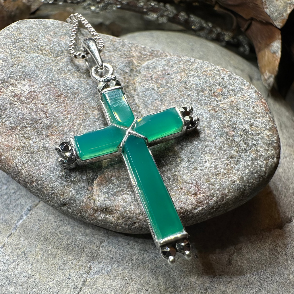 Marcasite Celtic Cross Necklace | Pendant | Wiccan Center