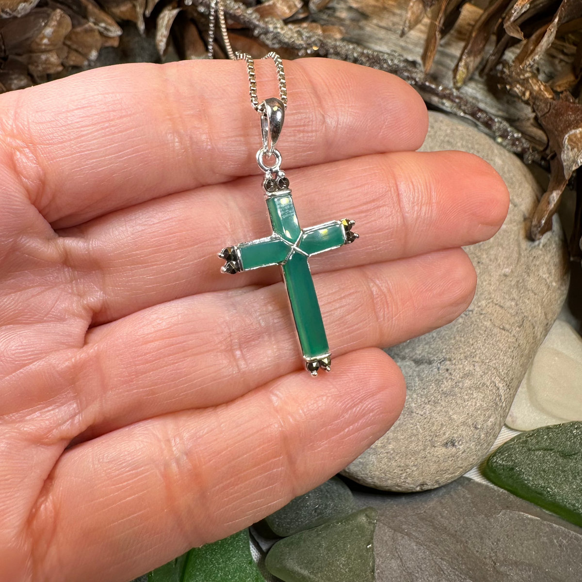 Marcasite Celtic Cross Necklace | Pendant | Wiccan Center