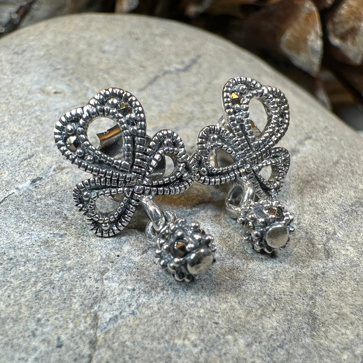 Connemara Shamrock Post Earrings for Women | Post Earrings | Wiccan Center