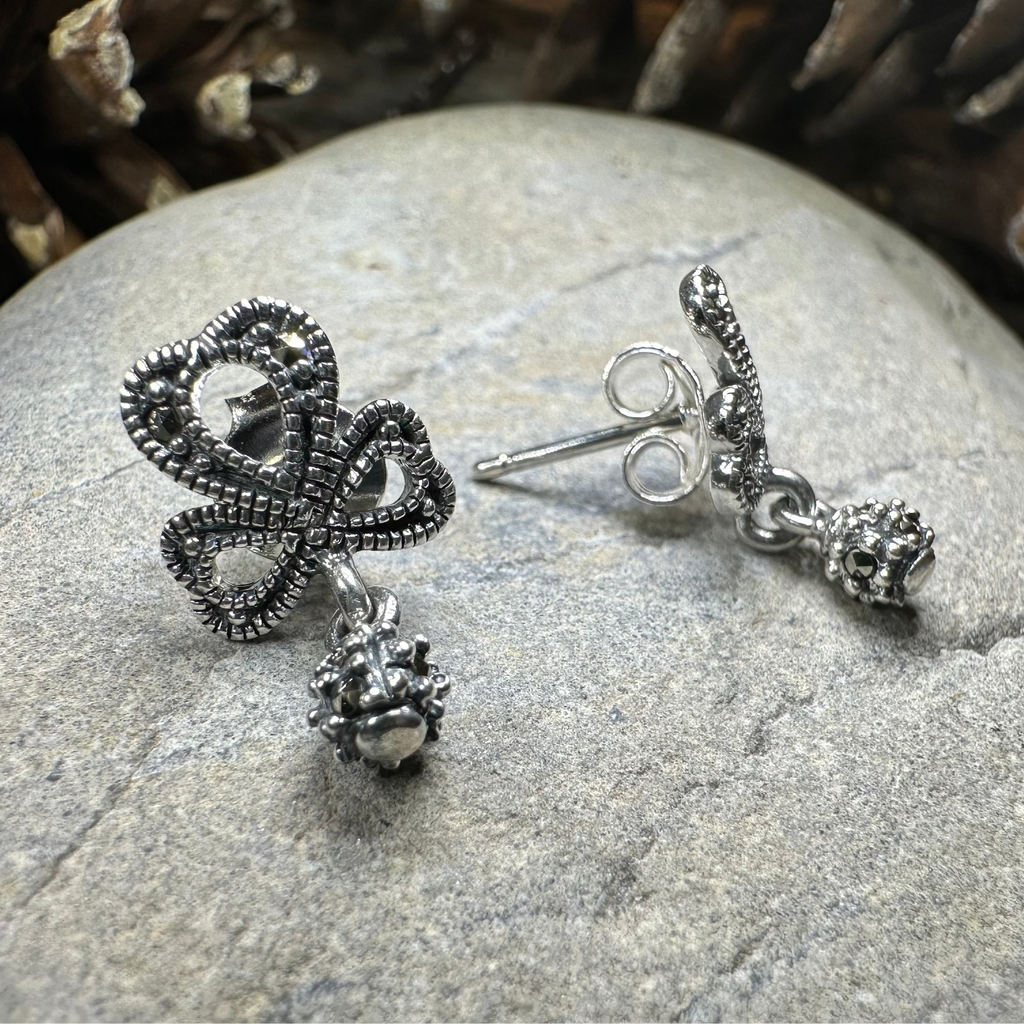 Connemara Shamrock Post Earrings for Women | Post Earrings | Wiccan Center