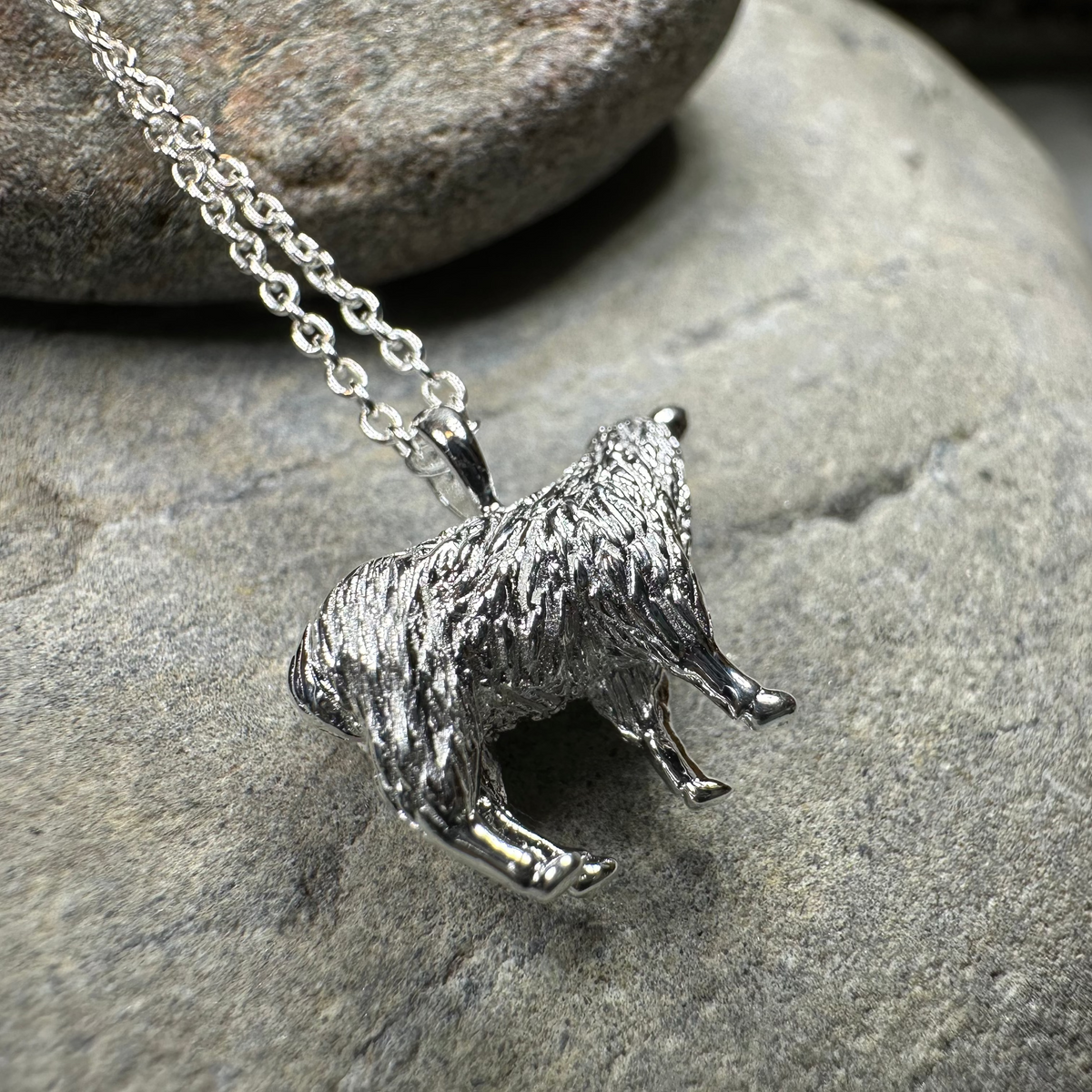Realistic Sheep Necklace in Sterling Silver | Pendant | Wiccan Center