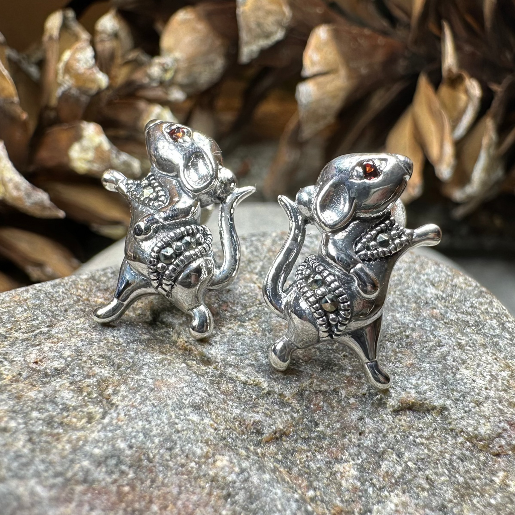 Luch Mouse Post Earrings | Post Earrings | Wiccan Center