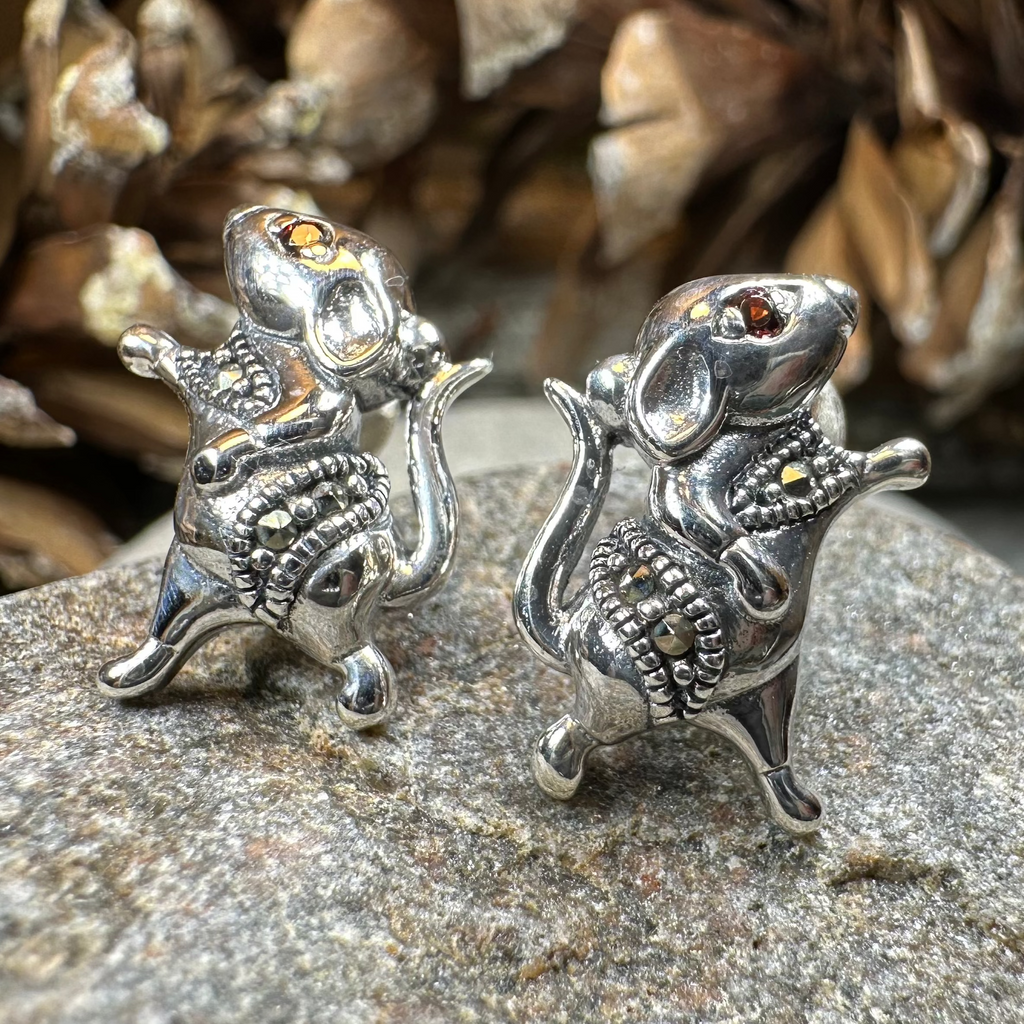 Luch Mouse Post Earrings | Post Earrings | Wiccan Center
