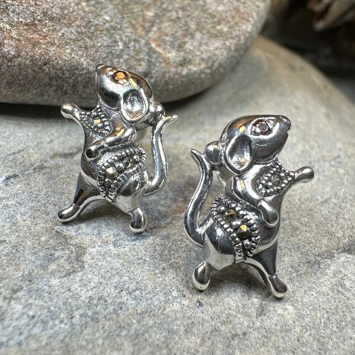 Luch Mouse Post Earrings | Post Earrings | Wiccan Center