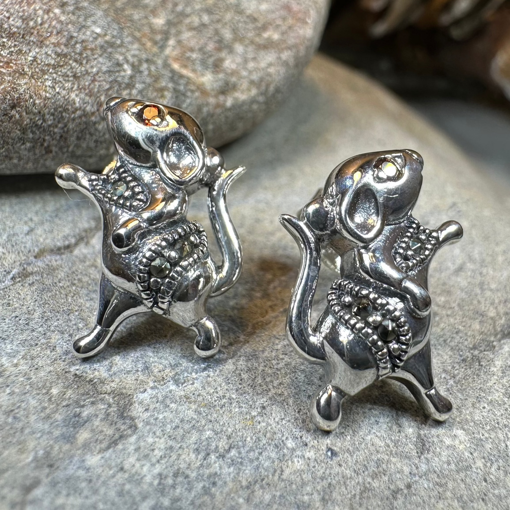 Luch Mouse Post Earrings | Post Earrings | Wiccan Center