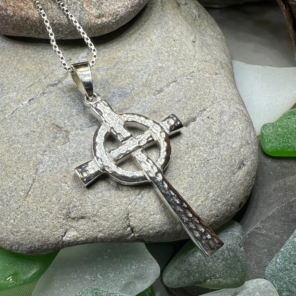 Venetia Celtic Cross Necklace in Sterling Silver | Pendant | Wiccan Center